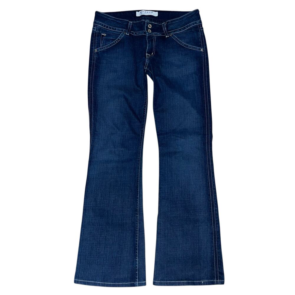 Hudson Bootcut Jeans Low Rise Dark Wash